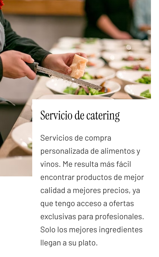 Servicio de catering